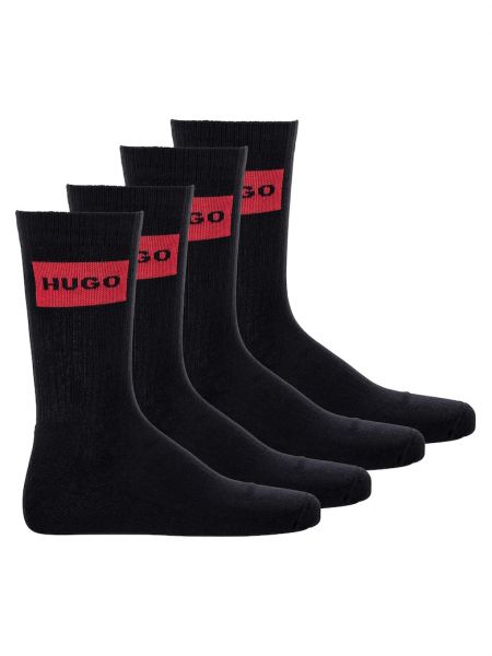 Хлопковые носки Hugo черные