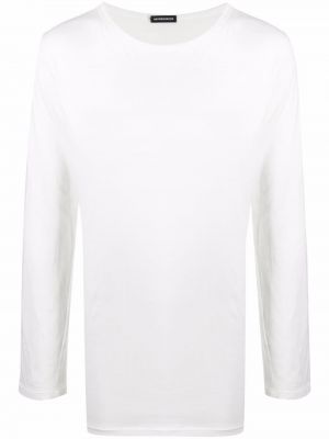 Camiseta de manga larga manga larga Ann Demeulemeester blanco
