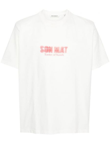 T-shirt avec imprimé slogan à imprimé Our Legacy blanc