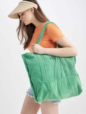 Плажна чанта Defacto зелено