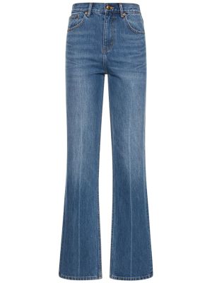 Jeans skinny slim fit di cotone Tory Burch blu