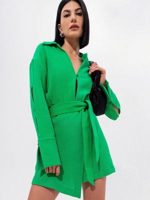 Платье топ-топ зеленое