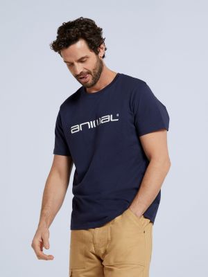 Повседневная футболка с коротким рукавом с круглым вырезом Animal синяя