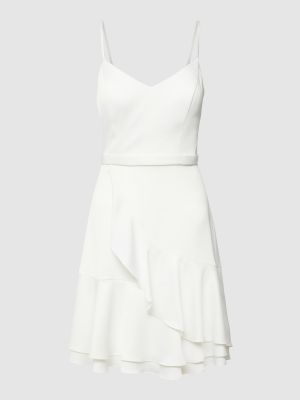 Sukienka koktajlowa z falbankami V.m. biała