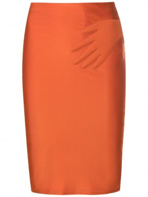 Jupe taille haute Adriana Degreas orange