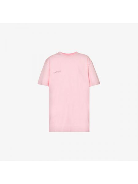 Хлопковая футболка с принтом Pangaia розовая