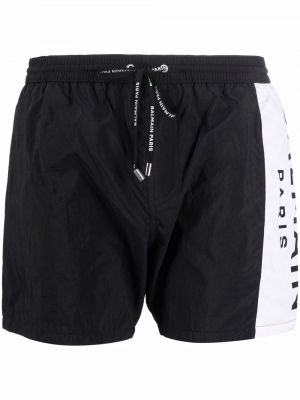 Stripete shorts Balmain svart