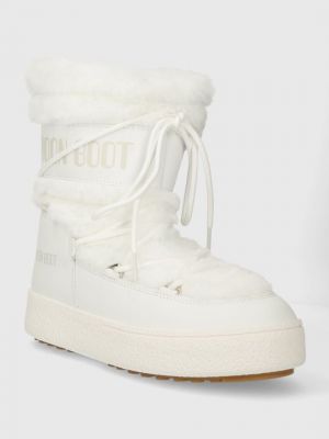Зимние ботинки с мехом Moon Boot белые