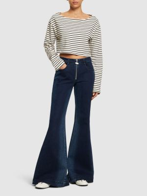Madala vöökohaga teksapüksid Cannari Concept sinine