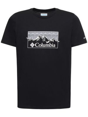 Bavlnené tričko Columbia čierna