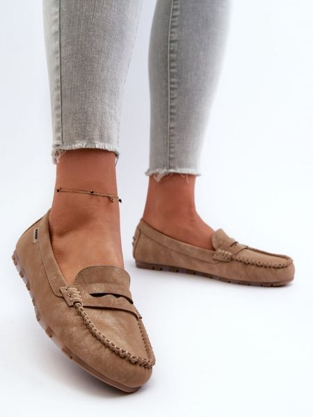 Nahast loafer-kingad Kesi pruun