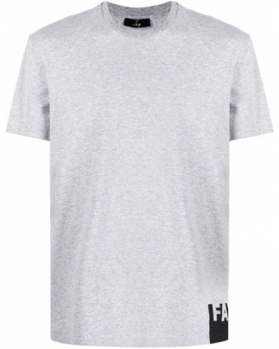 Camiseta con estampado Fay gris