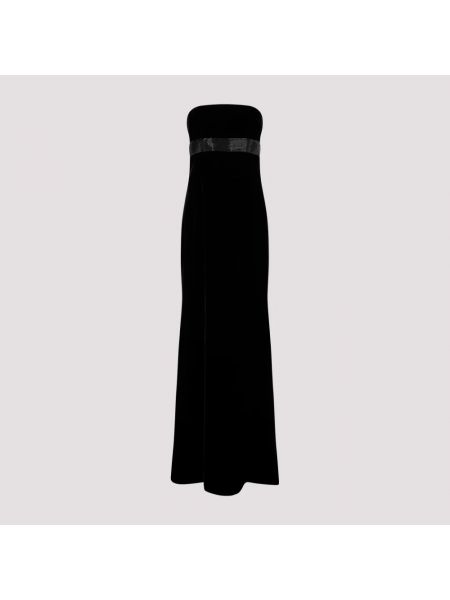 Vestido largo sin mangas Giorgio Armani negro