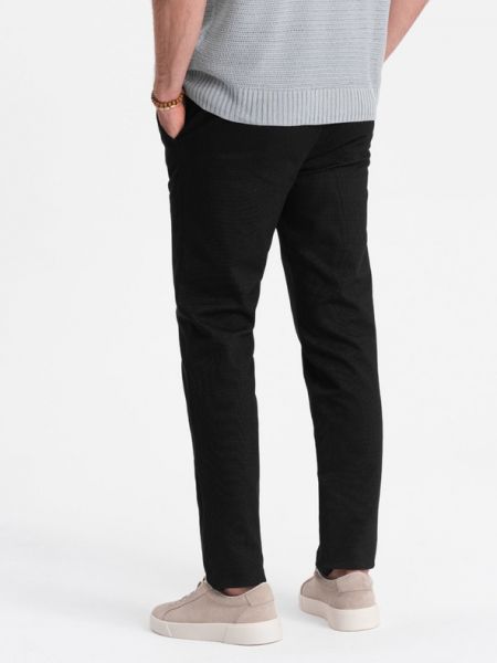 Pantaloni chino Ombre negru