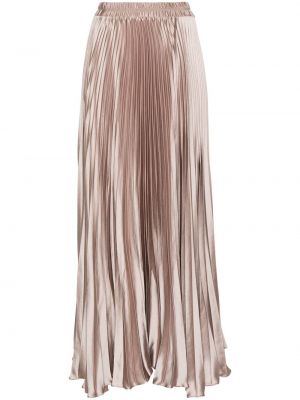 Plisované dlouhá sukně Styland béžové