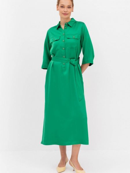 Платье-рубашка Bulmer зеленое