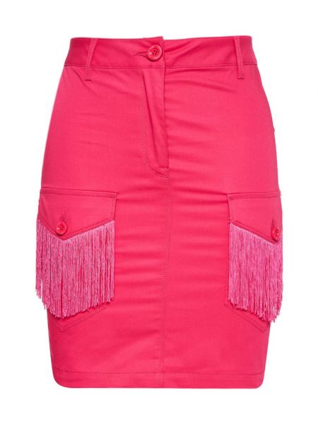 Różowa spódnica ołówkowa Love Moschino