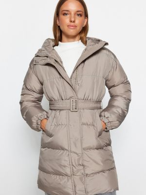 Oversized παλτό με κουκούλα Trendyol