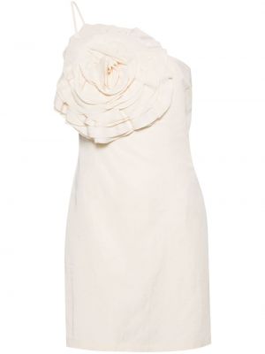 Mini haljina s cvjetnim printom Blumarine bež