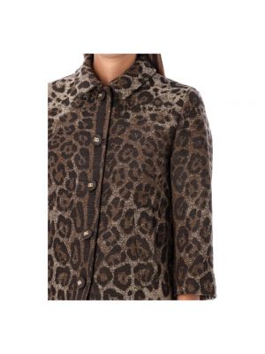 Vestido leopardo Dolce & Gabbana marrón