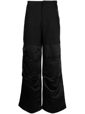 Spodnie bawełniane relaxed fit Spencer Badu czarne