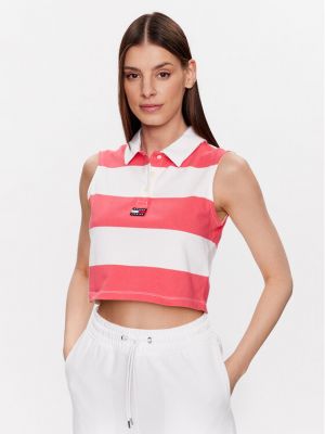 Polo Tommy Jeans ροζ