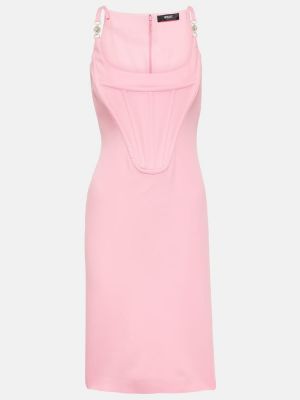 Midi haljina Versace ružičasta