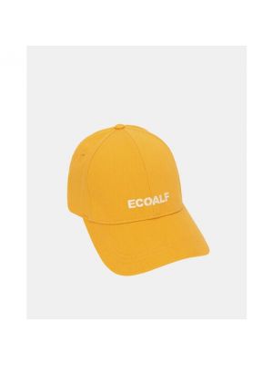 Gorra de algodón Ecoalf amarillo