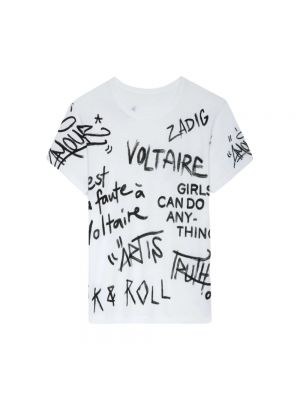 Koszulka z nadrukiem Zadig & Voltaire biała
