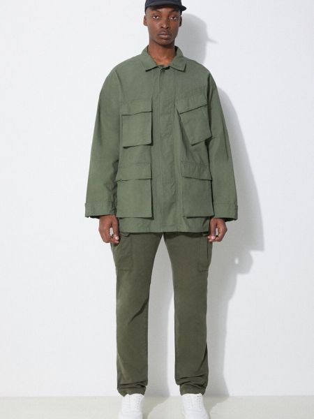 Pamučna jakna oversized Engineered Garments zelena