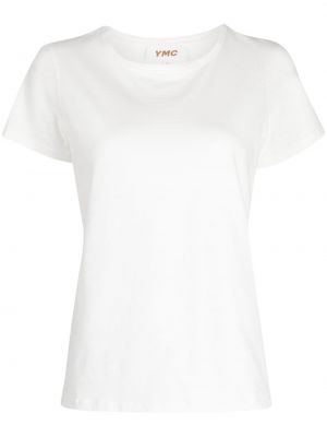 T-shirt con scollo tondo Ymc bianco