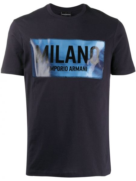 T-skjorte Emporio Armani blå