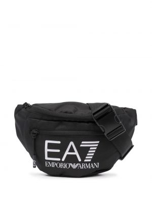 Trykt belte Ea7 Emporio Armani svart