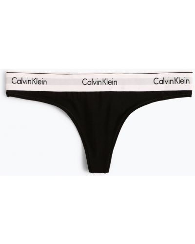 Calvin Klein - Stringi damskie, czarny