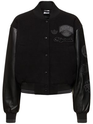 Oversized bomber jakna Adidas Originals črna