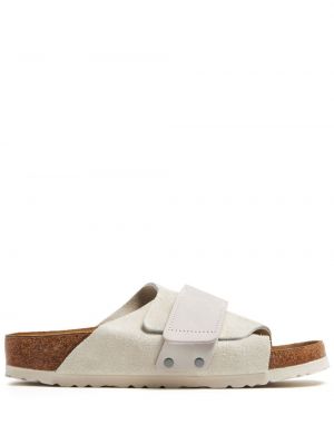 Sandales en suède Birkenstock blanc