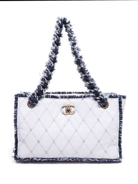 Шопинг чанта Chanel Pre-owned бяло