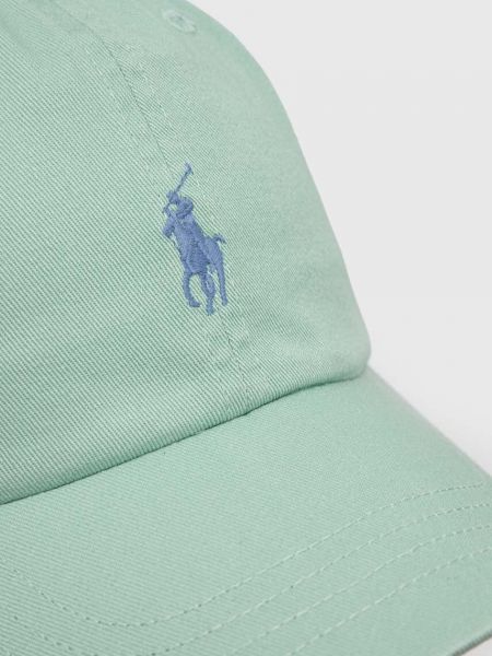 Однотонная хлопковая кепка Polo Ralph Lauren желтая