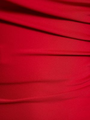 Džersis mini suknele The Andamane raudona