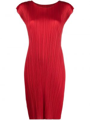 Sukienka mini Pleats Please Issey Miyake - Czerwony