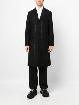 Mantel aus baumwoll Yohji Yamamoto schwarz