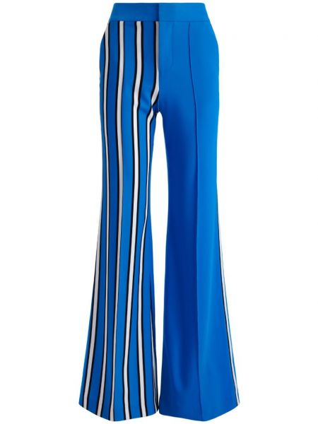 Pantaloni cu talie înaltă Alice + Olivia albastru