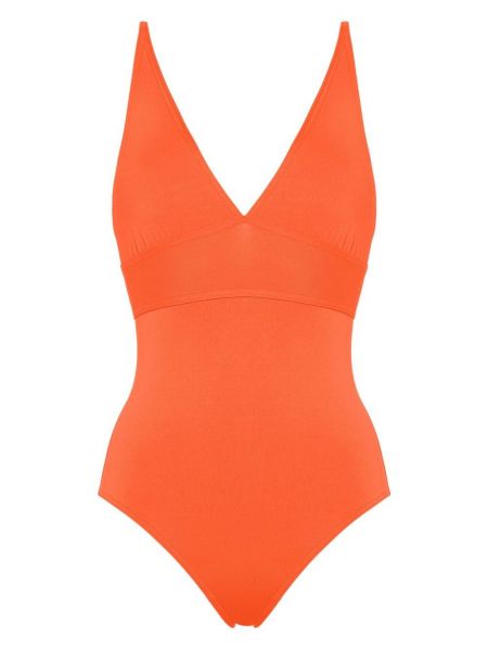 Plavky s výstřihem do v Eres oranžové