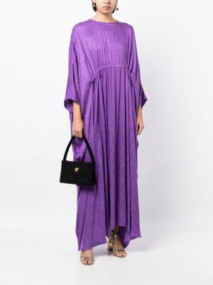 Drapované večerní šaty Bambah fialové