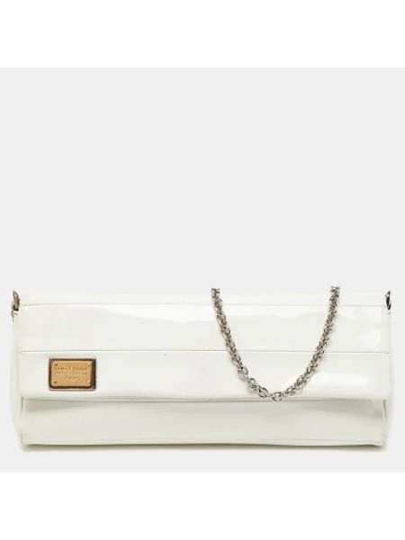 Bolso clutch de cuero Dolce & Gabbana Pre-owned blanco