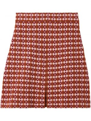 Jacquard pletena mini suknja St. John narančasta