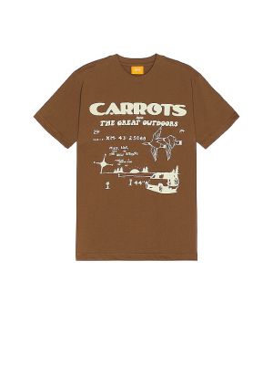 T-shirt Carrots marron