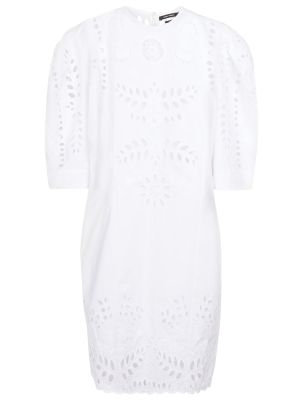 Bavlněné šaty Isabel Marant bílé