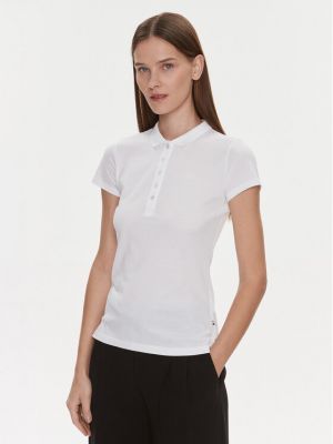 Polo majica slim fit Boss bijela