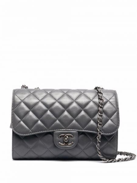 Bolsa acolchada con estampado de rombos Chanel Pre-owned